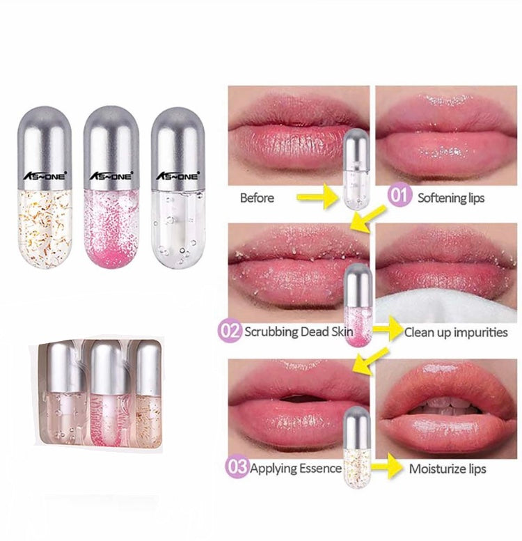 3pcs Moisturizing Lip Oil, Lip Gloss Scrub Fade Lips, Oil Shinny Clear Liquid Lip Gloss 3pcs Moisturizing Lip Oil, Lip Gloss Scrub Fade Lips, Oil Shinny Clear Liquid Lip Gloss